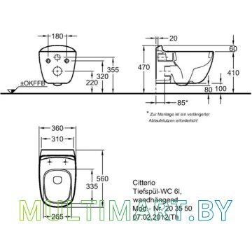 Унитаз Keramag Citterio F203550000 картинка 3